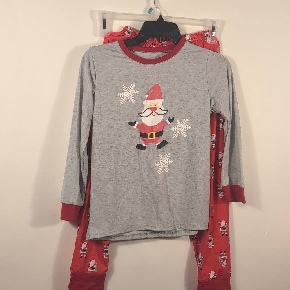 New Kids Size 12 Christmas Pajamas Set New Xmas Holiday Flannel